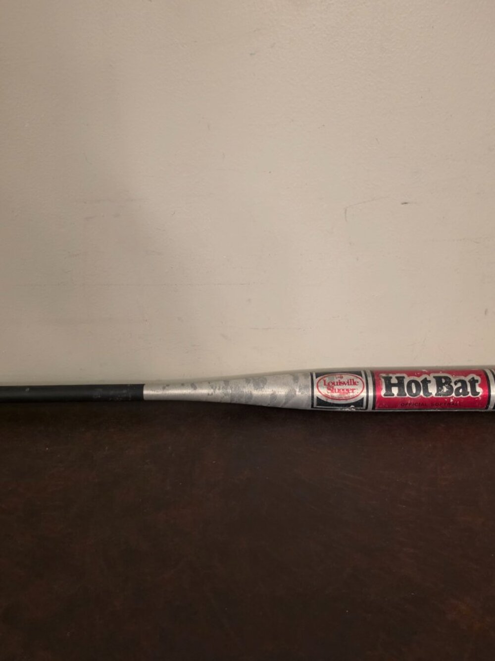 LHB Louisville Slugger Softball "HOT BAT" aluminum bat with a 2 1/4" barrel